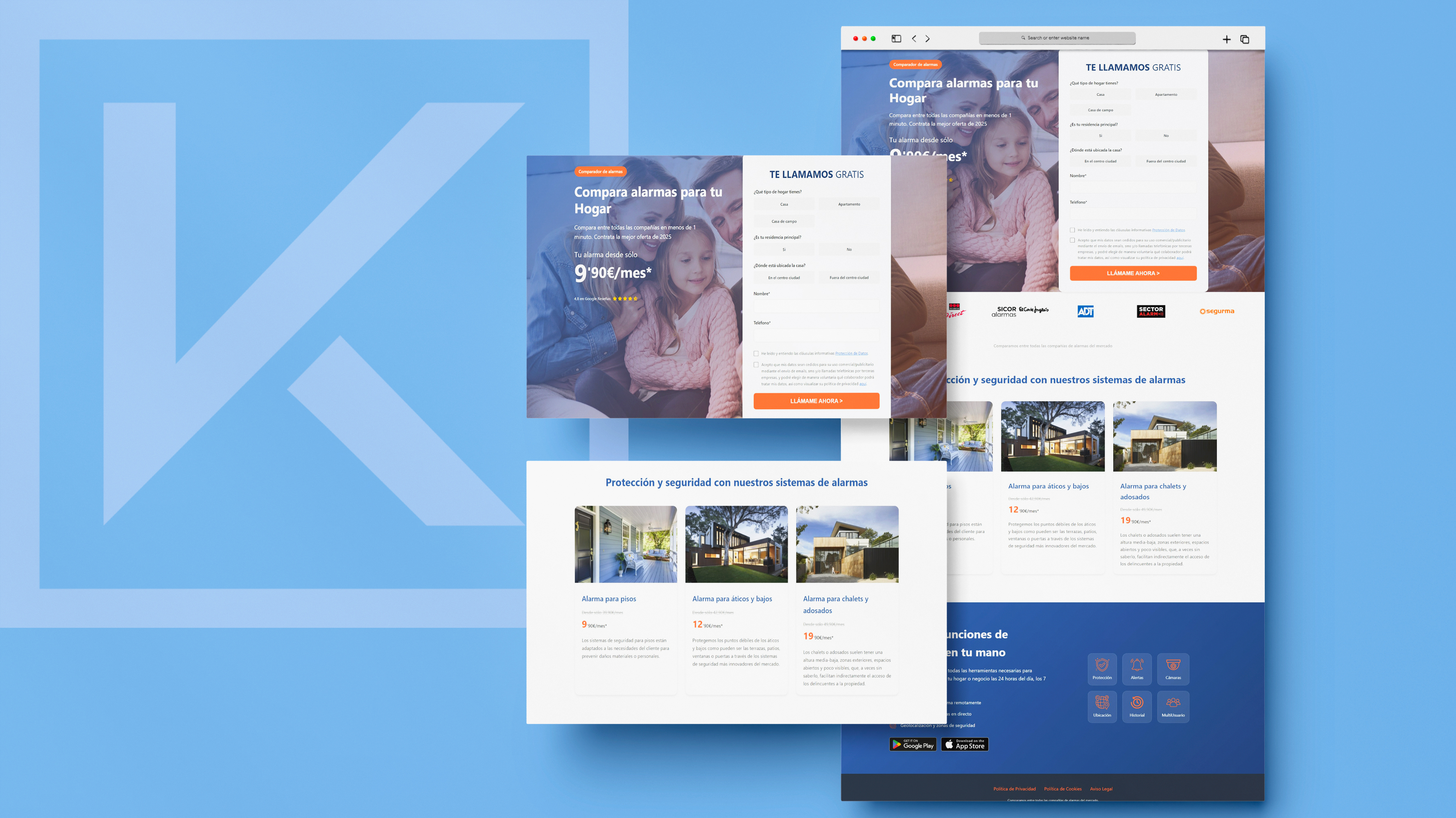 Static Home Security Comparison Page
